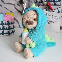 Stuffed teddy bear/dragon costume/gift for mimi