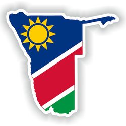 namibia map sticker flag for laptop book fridge guitar motorcycle helmet toolbox door pc boat