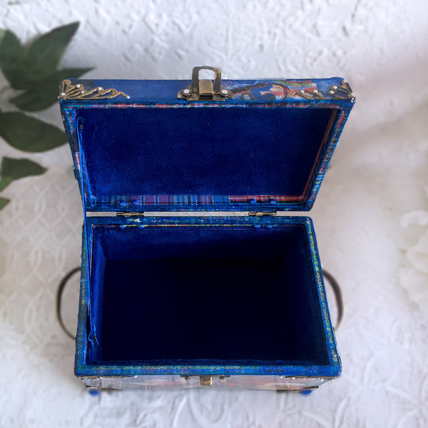 Good fairy tales, blue box, daughter gift, fairy box, baby box, for son, Trinket Box, Glossy casket, Girls jewelry box (5).JPG