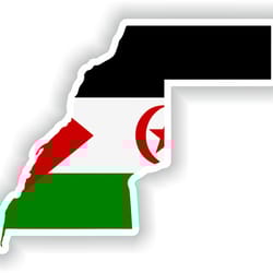western sahara map sticker flag for laptop book fridge guitar motorcycle helmet toolbox door pc boat