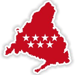 madrid spain map sticker flag for laptop book fridge guitar motorcycle helmet toolbox door pc boat