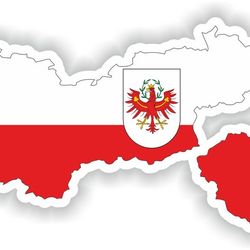 tyrol tirol austria map sticker flag for laptop book fridge guitar motorcycle helmet toolbox door pc boat