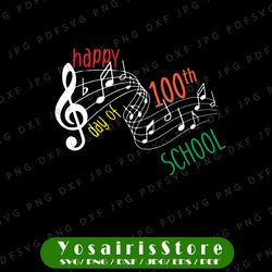 100th Day Of School Music Teacher Svg Png, 100 Days Musician Svg, 100th Day Of School svg, Teacher Music