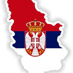 serbia kosovo map sticker flag for laptop book fridge guitar motorcycle helmet toolbox door pc boat