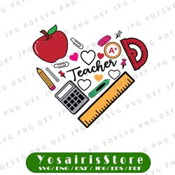 inspirational teacher svg png, teach love inspire svg, back to school svg, first grade teacher, teacher appreciation