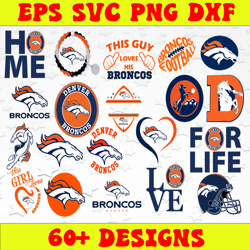 Bundle 20 Files Denver Broncos Football team Svg, Denver Broncos Svg, NFL Teams svg, NFL Svg, Png, Dxf, Eps