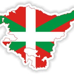 basque country pais vasco spain map sticker flag for laptop book fridge guitar motorcycle helmet toolbox door pc boat