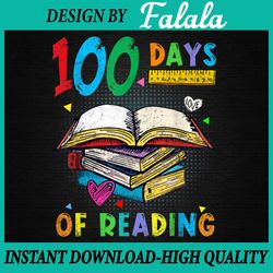 happy 100 days of school reading png, 100 days in the books, 100 days of school png, digital download