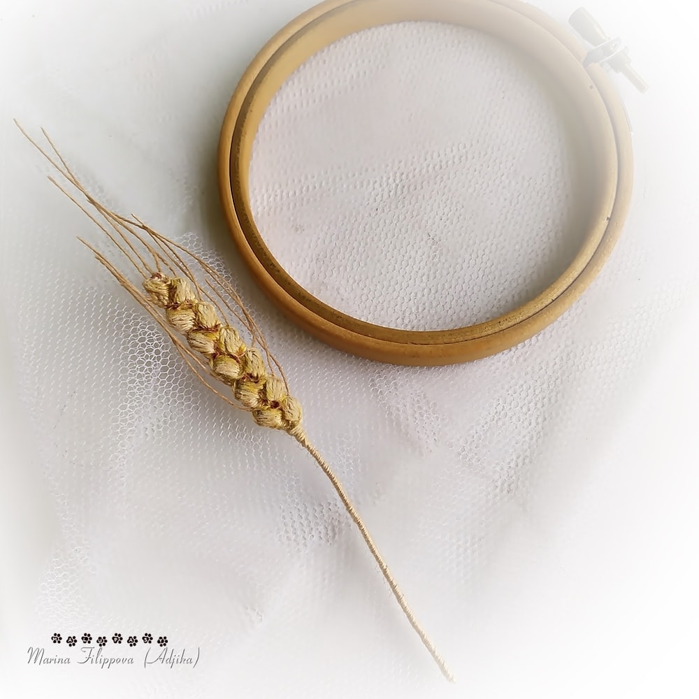 Spikelet crochet pattern, crochet accessory for doll, realistic toy, crochet flower, handmade plant, artificial plant 4.jpg