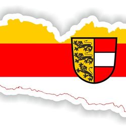 carinthia karnten austria state map sticker flag for laptop book fridge guitar motorcycle helmet toolbox door pc boat