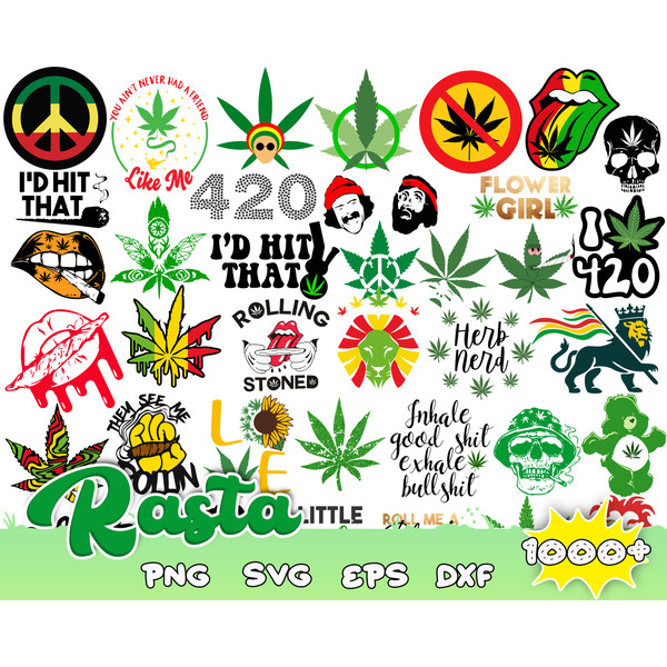1000 Mega Bundle Svg, Cannabis Svg Bundle Cutting File for Cricut , Rasta svg,Mega bundle svg,Weed svg,Marijuana svg.jpg