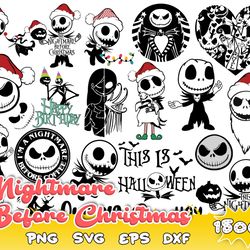1500 Nightmare Before Christmas svg, Nightmare svg, Jack skellington svg, Jack and sally svg,Instant download