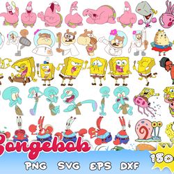 1500 Spongebob svg layered, spongebob png, spongebob clipart, spongebob face svg, SVG for cricut, Instant Download