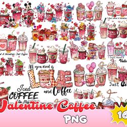 16 Valentine Coffee Png Bundle,Valentine Coffee Png, Valentine Drinks Png, XOXO png, Coffee Lover,Valentine Digital Down