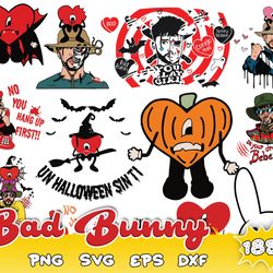 185 Bad Bunny Halloween, Un Halloween sin Ti svg, Halloween svg bundle, Un Verano sin Ti Halloween, Digital Download