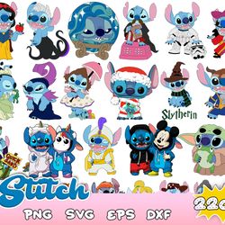 220 lilo and stitch svg bundle files, lilo and stitch svg for cricut, layered files, stitch svg, stitch png, cricut