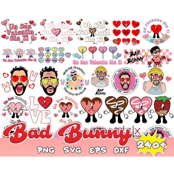 240 Valentine Bad Bunny Svg Png, Bad Bunny Valentines Png, Un San Valentin Sin Ti PNG, Valentines Benito Png.jpg