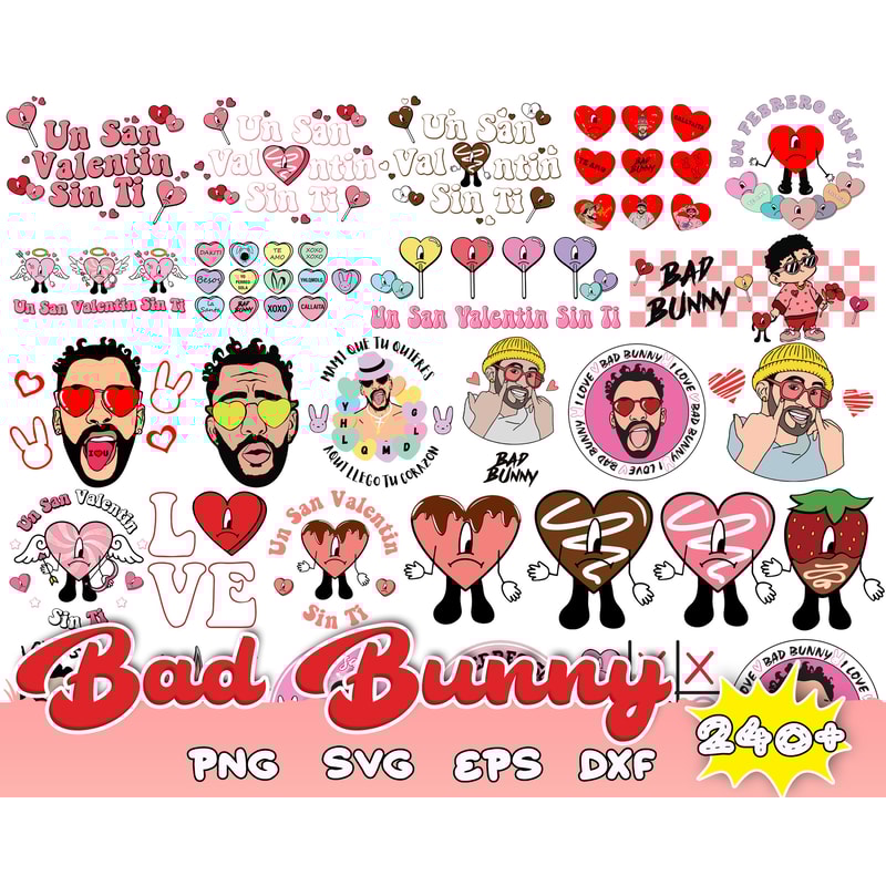 240 Valentine Bad Bunny Svg Png, Bad Bunny Valentines Png, Un San Valentin Sin Ti PNG, Valentines Benito Png.jpg
