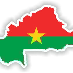 burkina faso map sticker flag for laptop book fridge guitar motorcycle helmet toolbox door pc boat