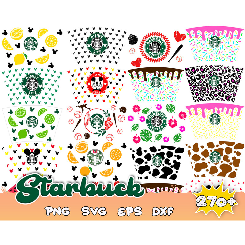 270 Starbucks Wrap Luxury svg bundle,Starbucks Wrap svg, Starbucks bundle, Starbucks Svg files for Cricut & Silhouette.jpg