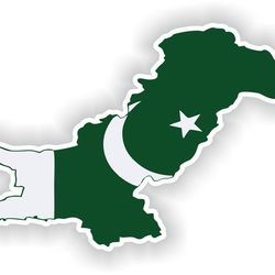 pakistan map sticker flag for laptop book fridge guitar motorcycle helmet toolbox door pc boat