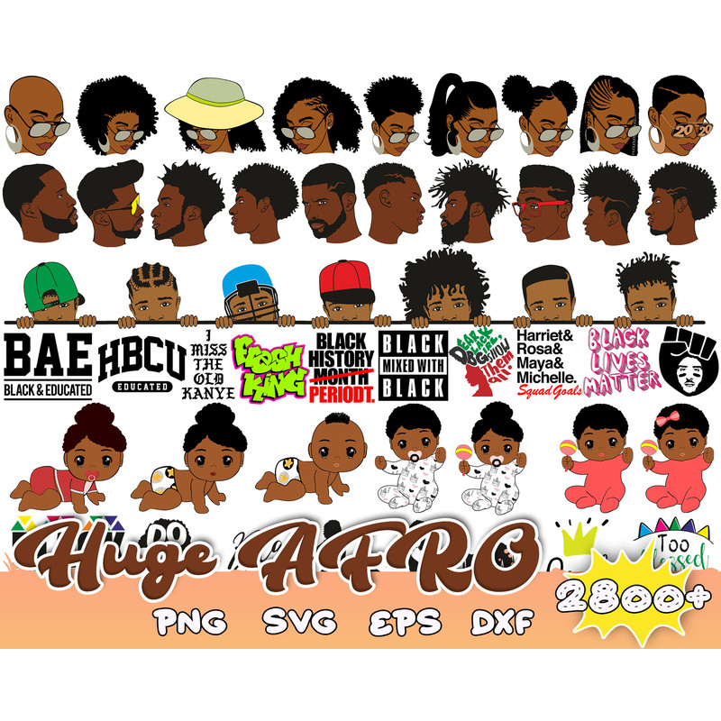 2800 Bundle, Afro Woman SVG, Afro Queen Svg, Afro Lady Svg, afro girl svg, african american svg, Black Woman, Cricut.jpg