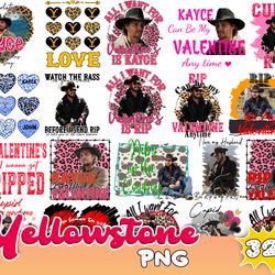 32 Yellowstone valentine Bundle PNG - Mega Valentines Day PNG , for Cricut, Silhouette, digital download, file cut