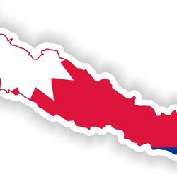 nepal map flag silhouette sticker for laptop book fridge guitar motorcycle helmet toolbox door pc boat