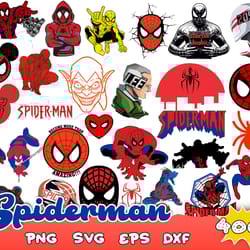 400 spiderman svg, spiderman png files, spider man svg bundle, spidey svg, baby spiderman vector, instant download