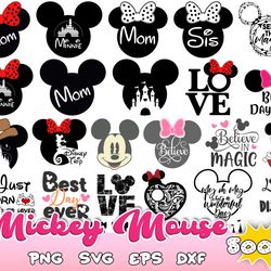 5000 Mickey Minnie SVG, Bundle Svg Png Dxf, Cricut, Disney Svg Cricut Printable Clipart Silhouette
