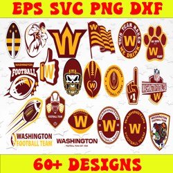 Bundle 21 Files Washington Football Team Svg, washington Svg, NFL Teams svg, NFL Svg, Png, Dxf, Eps, Instant Download