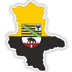 saxony anhalt germany map sticker flag for laptop book fridge guitar motorcycle helmet toolbox door pc boat