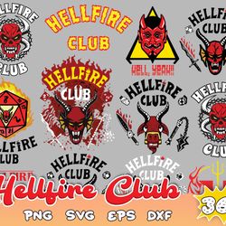 Hellfie Club SVG PNG EPS Digital download , Fire , dnd, devil, Hallowen png, Vintage halloween svg