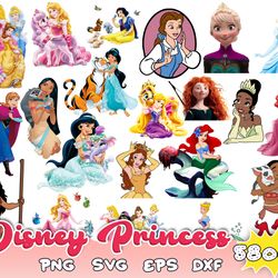 MEGA BUNDLE Disney  Princess Svg, Princess SVG, Princess Bundle 5800