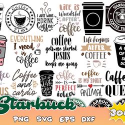 Starbucks Wrap Luxury300  SVG, Starbucks Cold Cup Template 24oz, Full Wrap, Logo border, Logo Template