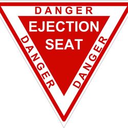 eject ejection seat danger warning sticker for laptop book fridge guitar motorcycle helmet toolbox door pc boat