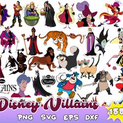 Villains Bundle SVG, Wicked svg Villains svg, Villains cut file, File Silhouette, Clipart, Cricut, The Villains Bundle S