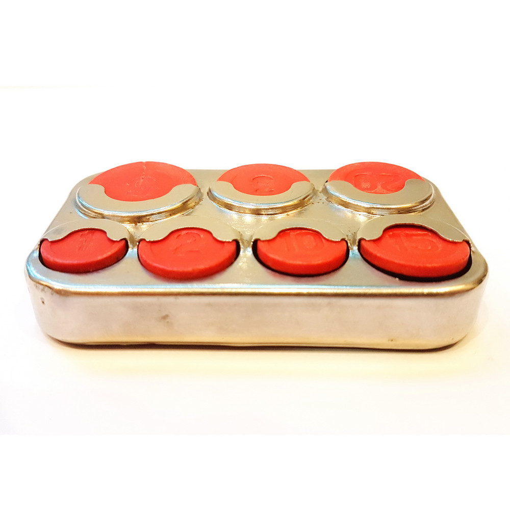 10 USSR Coin Collecting Box Storage Capsules Holder Plastic Case Souvenir VYBORG 1970s.jpg