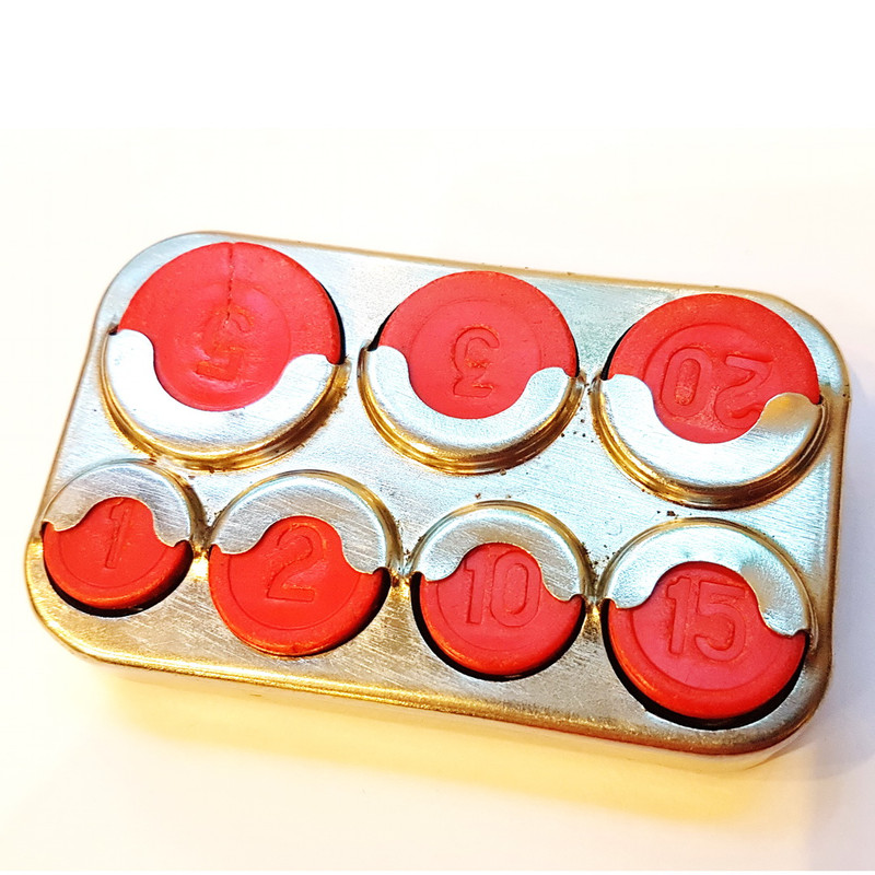 4 USSR Coin Collecting Box Storage Capsules Holder Plastic Case Souvenir VYBORG 1970s.jpg