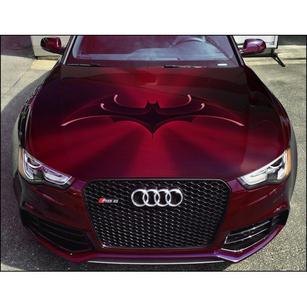 Vinyl Car Hood Wrap Full Color Graphics Decal Batman Logo St | Inspire ...