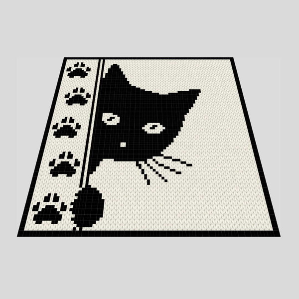 loop-yarn-finger-knitted-black-cat-blanket-2
