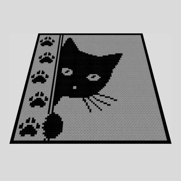 loop-yarn-finger-knitted-black-cat-blanket-5