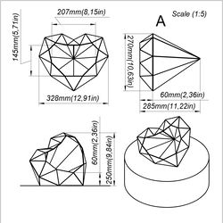 project 388. stained glass printable pattern. brillant3d