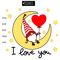 Valentine gnome on the moon with heart balloon and stars.jpg