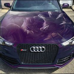 Vinyl Car Hood Wrap Full Color Graphics Decal Black Panther undefined Sticker 6