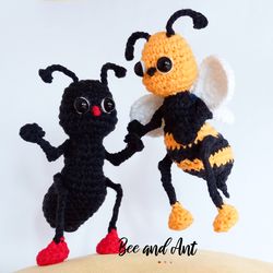 Bee and Ant. Crochet pattern