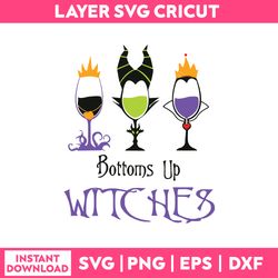 bottoms up witches svg, funny quotes svg, png dxf eps digital file