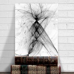 lucid faction, abstract art, art prints, black and white abstract art, fractal art