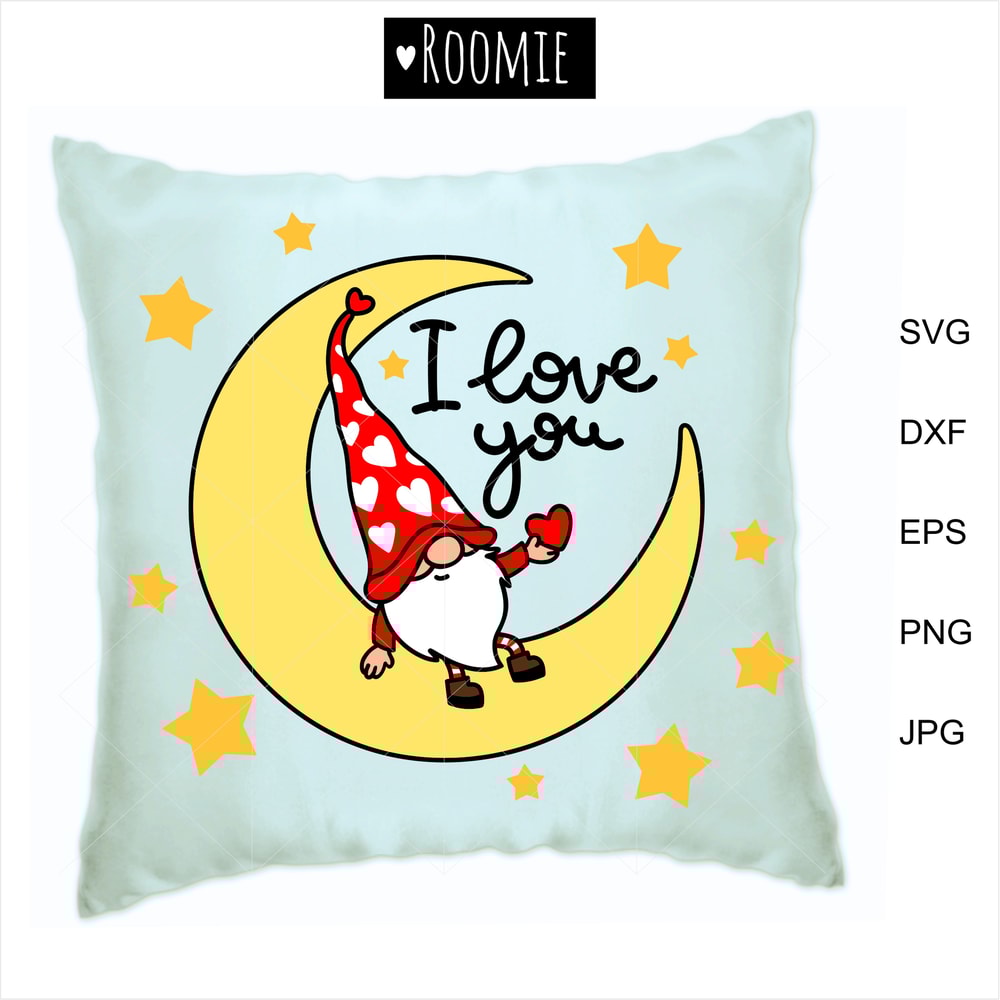 Valentine gnome on the moon with heart pillow design.jpg