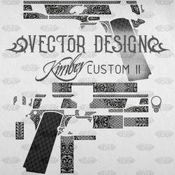 VECTOR DESIGN Kimber custom ll "Scrolls and scale"